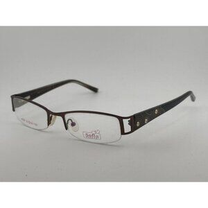 SOFIA Eyewear A037 51-18-135 Sweet Collection Brown Bedazzled Y2K Glasses Frames